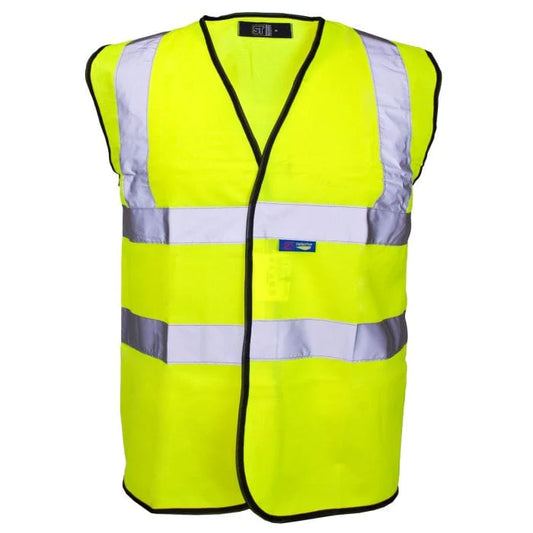 High Visibility Waistcoat Vest - Yellow