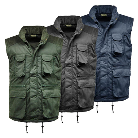 Multi Pocket Padded Men’s Gilet/Body Warmer