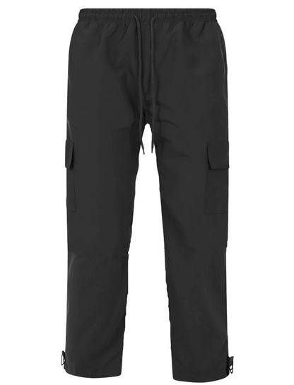 Mens Cargo Combat Trousers Fleece Lined Thermal Elasticated Winter Work Bottoms